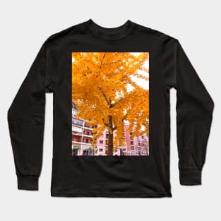 Avenida João XXI. Lisboa. ginkgo biloba tree Long Sleeve T-Shirt